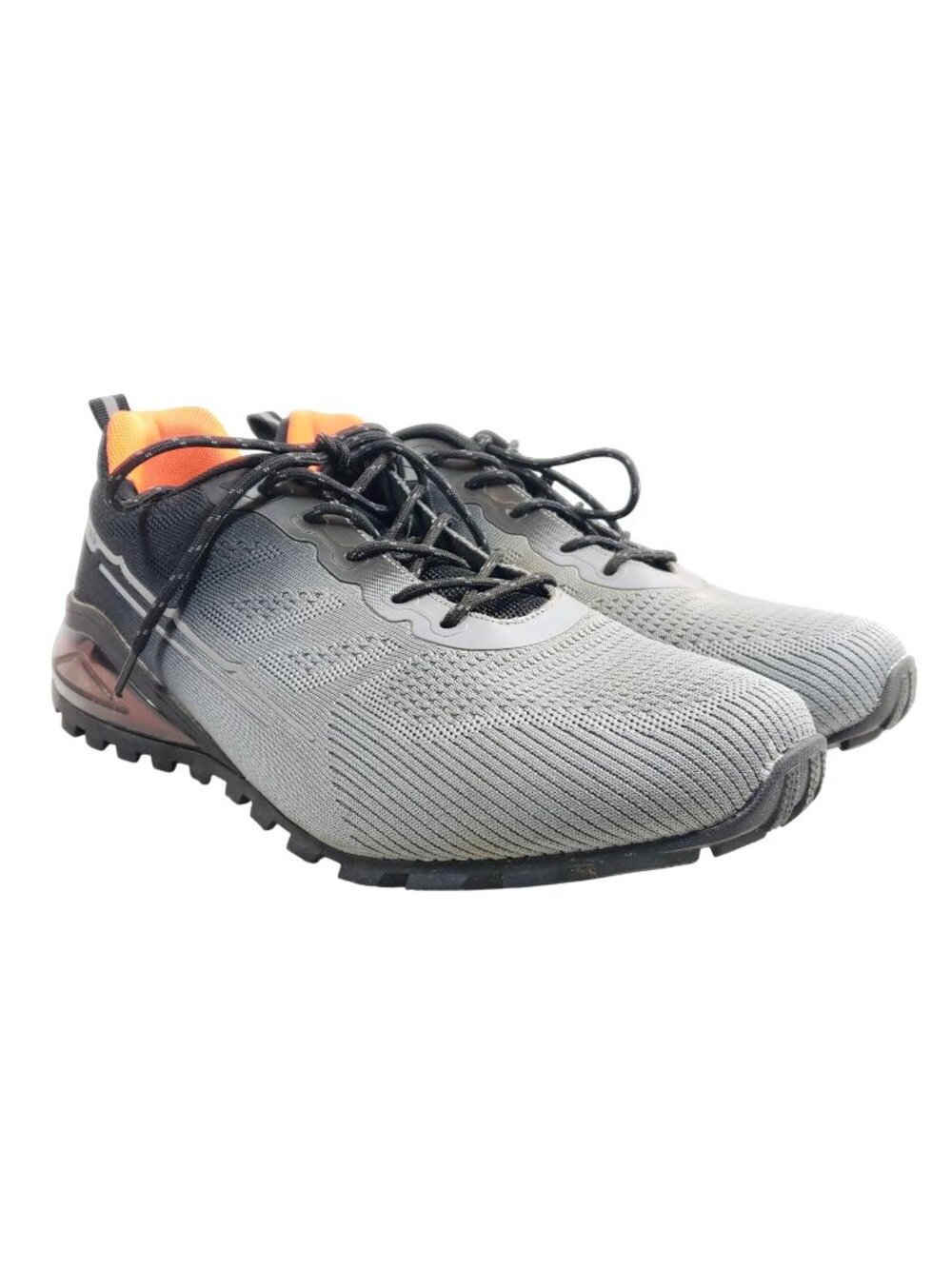 Kricley Mens Size 12 Wide Trail Shoes Gray Black X-Grip Sole